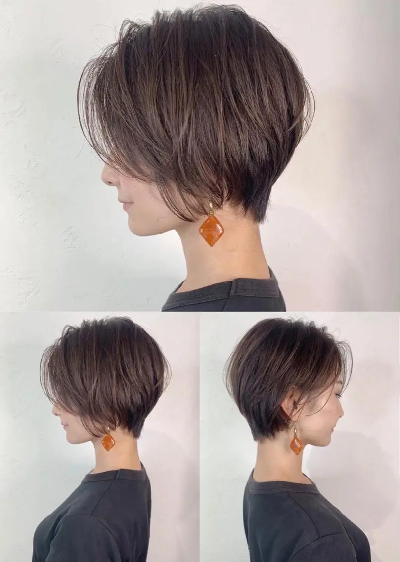 セミロング カラー _WHITE 高槻のヘアスタイル