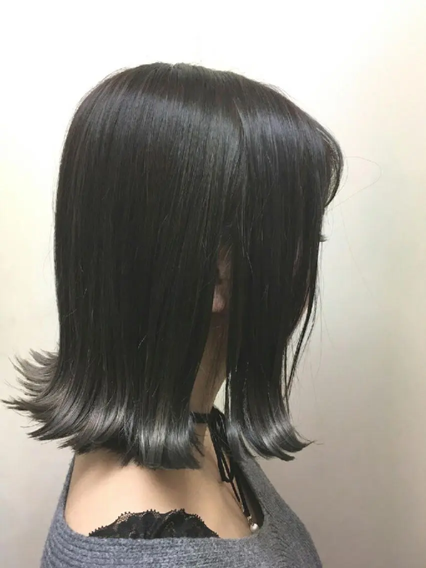 ショート ミディアム カラー 切りっぱなしボブ ボブ 100%髪質改善特化 TRUNSのヘアスタイル