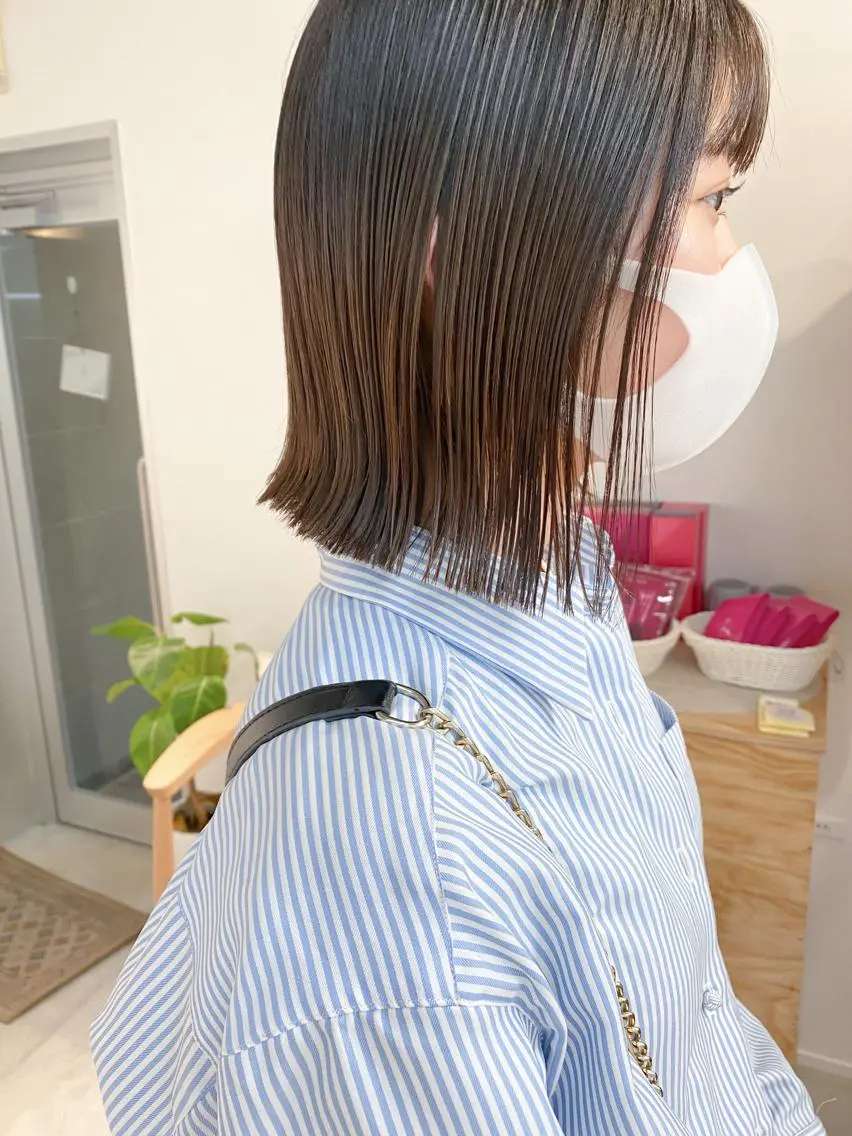 ショート カラー ボブ カット fit stand /HIIRAGIのヘアスタイル