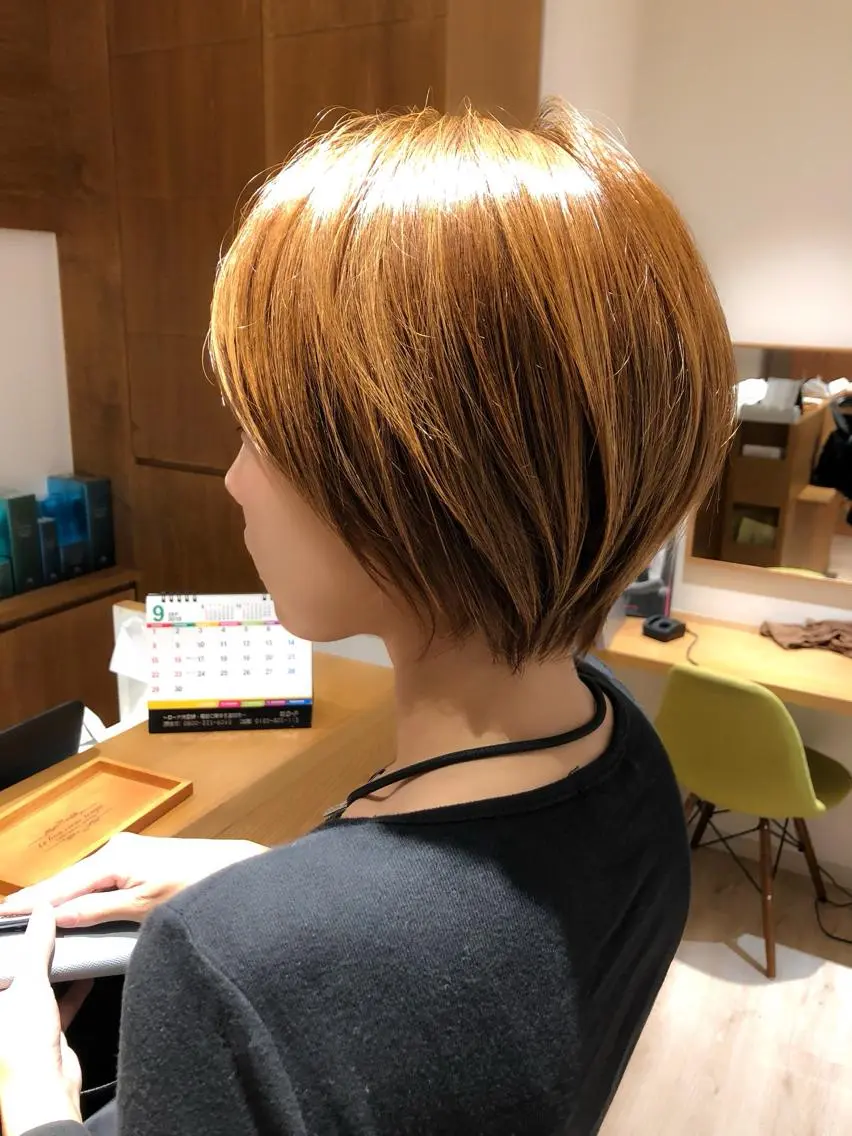 ショート カラー ショートヘア 小顔カット 高橋 昭雄のヘアスタイル