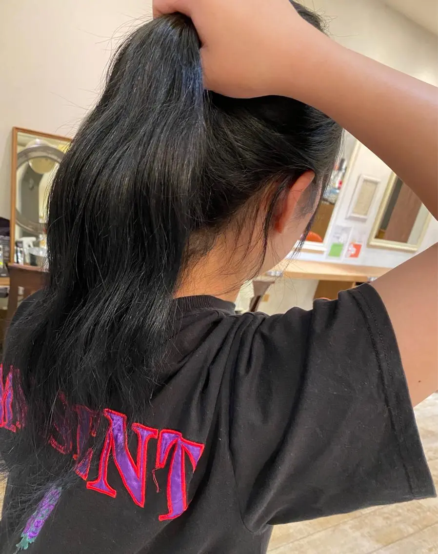 ロング カラー 長谷川 華奈子のヘアスタイル