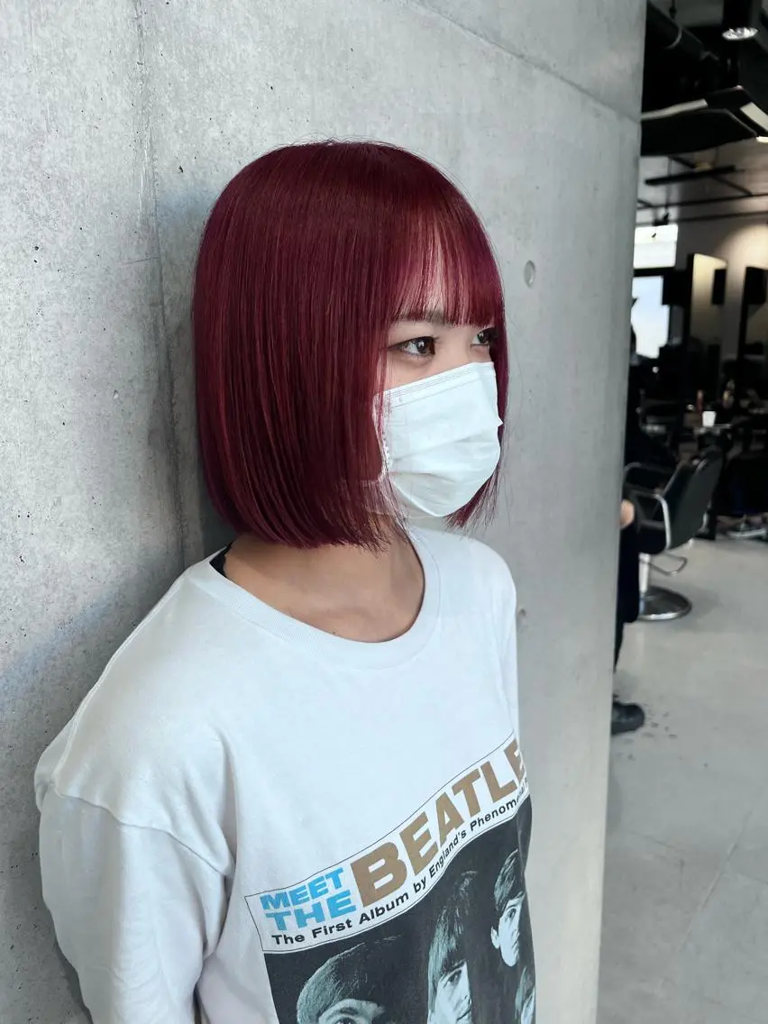 ミディアム カラー カット ヘアカラー トリートメント 赤みゼロ/透明感 カラー🌿KANTAのヘアスタイル