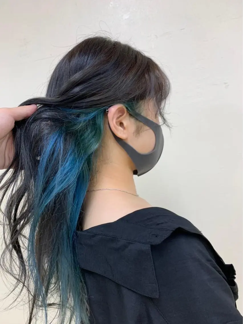 セミロング ヘアアレンジ メンズ 🫧ハイトーン🫧 ベージュ🫧徹哉のヘアスタイル