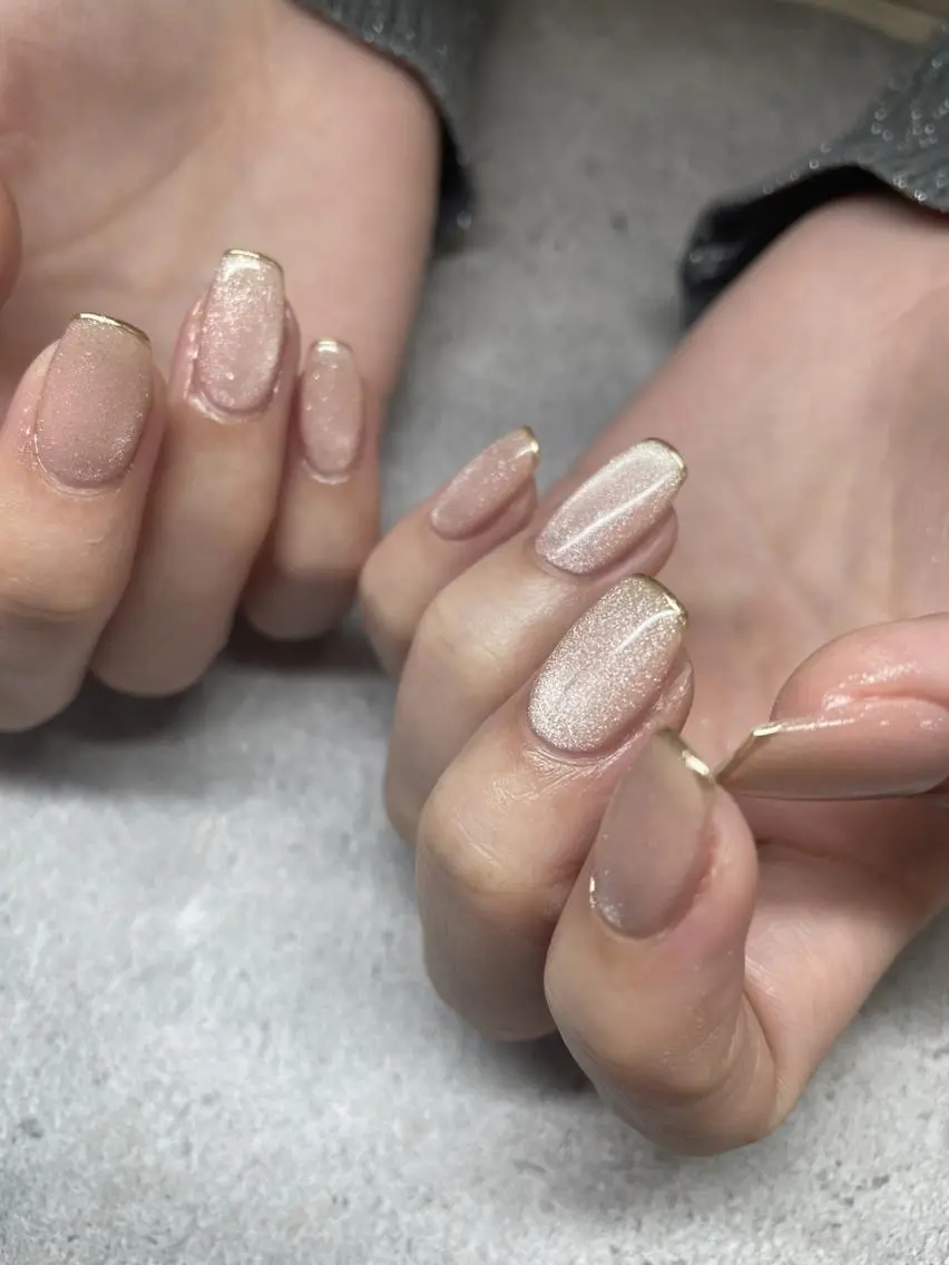 ネイル マグネットネイル シンプルネイル nail salon Libertyのネイルデザイン