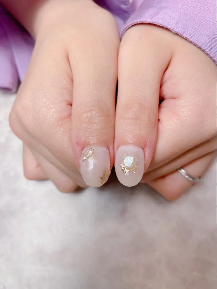 ネイル ブライダルネイル ハンドネイル 🌿Charme🌿 MAIのネイルデザイン