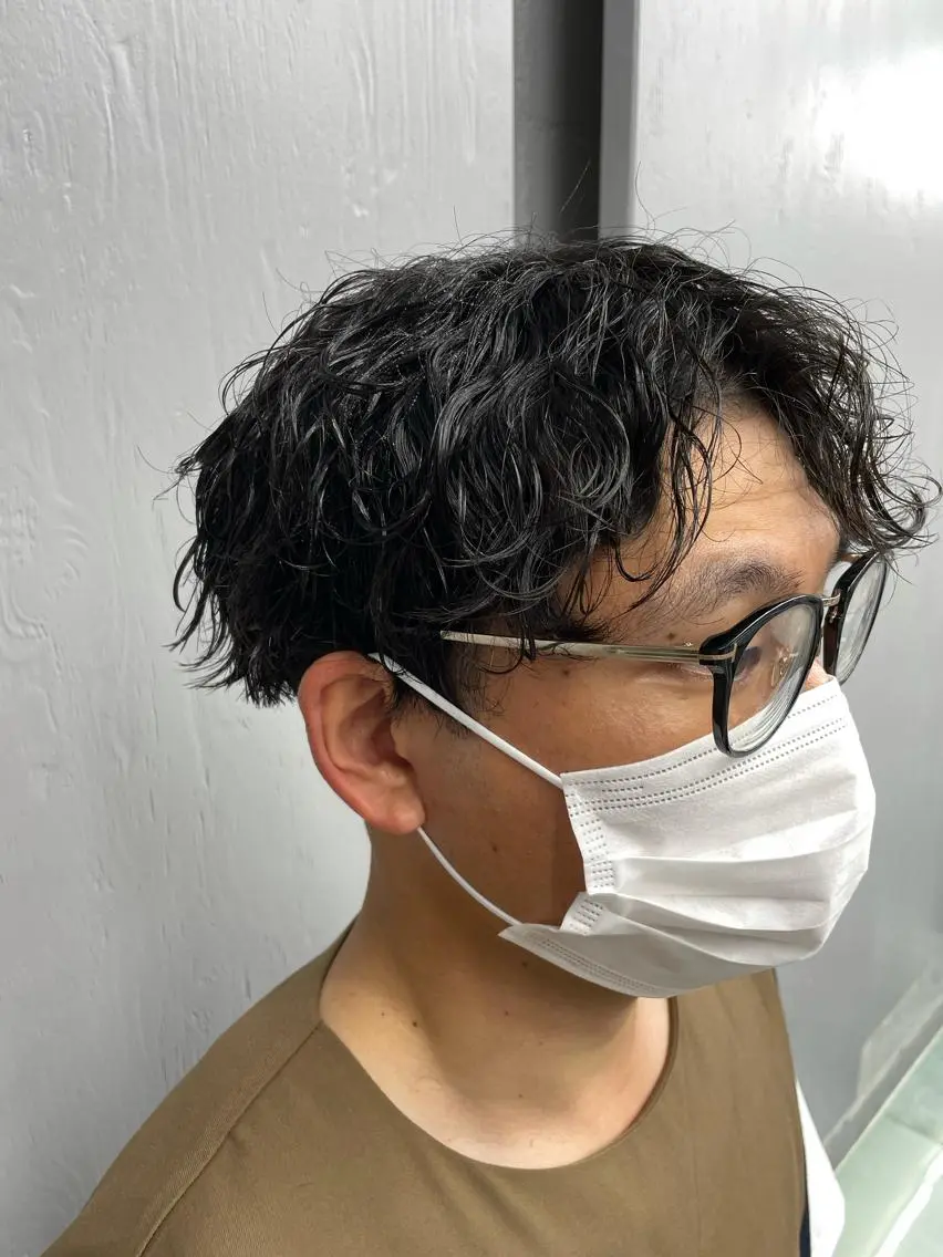 ショート カラー パーマ メンズ メンズパーマ 🔥メンズカラー🔥 セヤシュウヘイのヘアスタイル