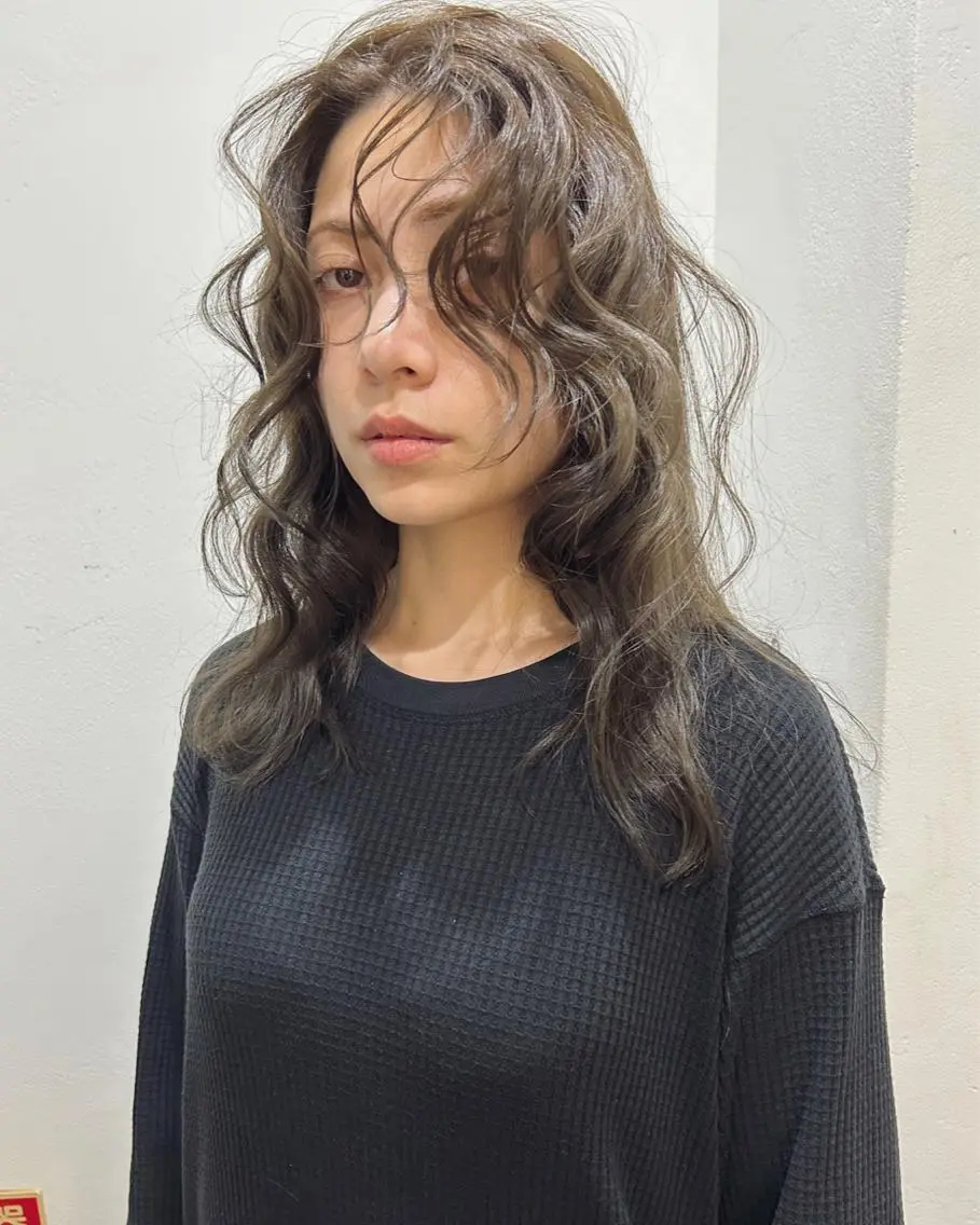 セミロング カラー カット ヘアカラー トリートメント 村上雅人 ナチュラルモードのヘアスタイル