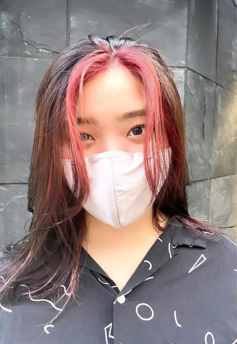 セミロング ミストバング HIBIKI/原宿 ハッシュカット🪄のヘアスタイル