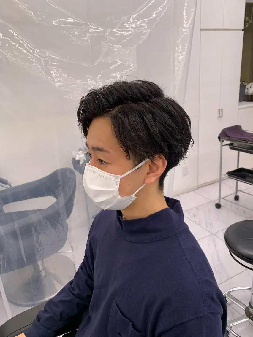 ショート カラー パーマ メンズ メンズパーマ特化 TAIGAのヘアスタイル
