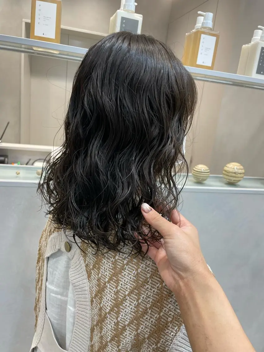 パーマ 表参道レイヤーカット 髪質改善山岸季生のヘアスタイル