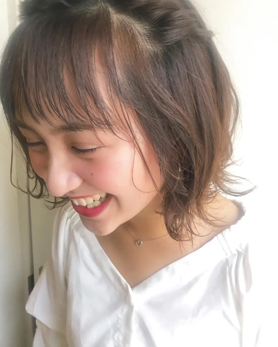 ミディアム カラー ヘアアレンジ Satsuki ✂︎♡のヘアスタイル