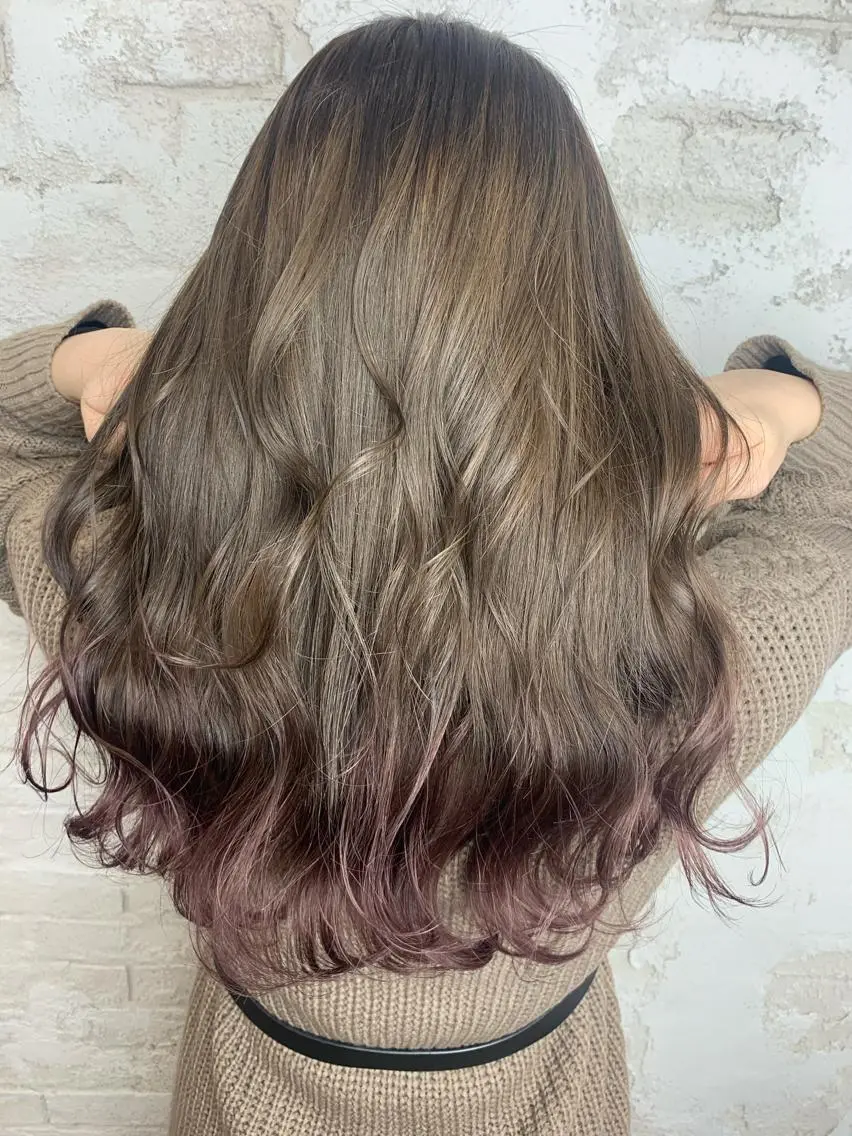 ロング カラー 🎀モテ髪ﾐﾙｸﾃｨ ｰ🎀yasunaのヘアスタイル