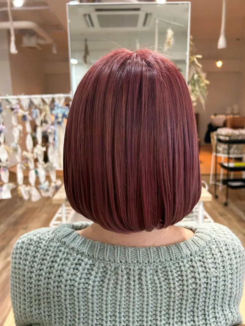 カラー ブリーチ ピンクカラー カット ヘアカラー トリートメント ブラウンカラー 🫧tomoka🫧のヘアスタイル