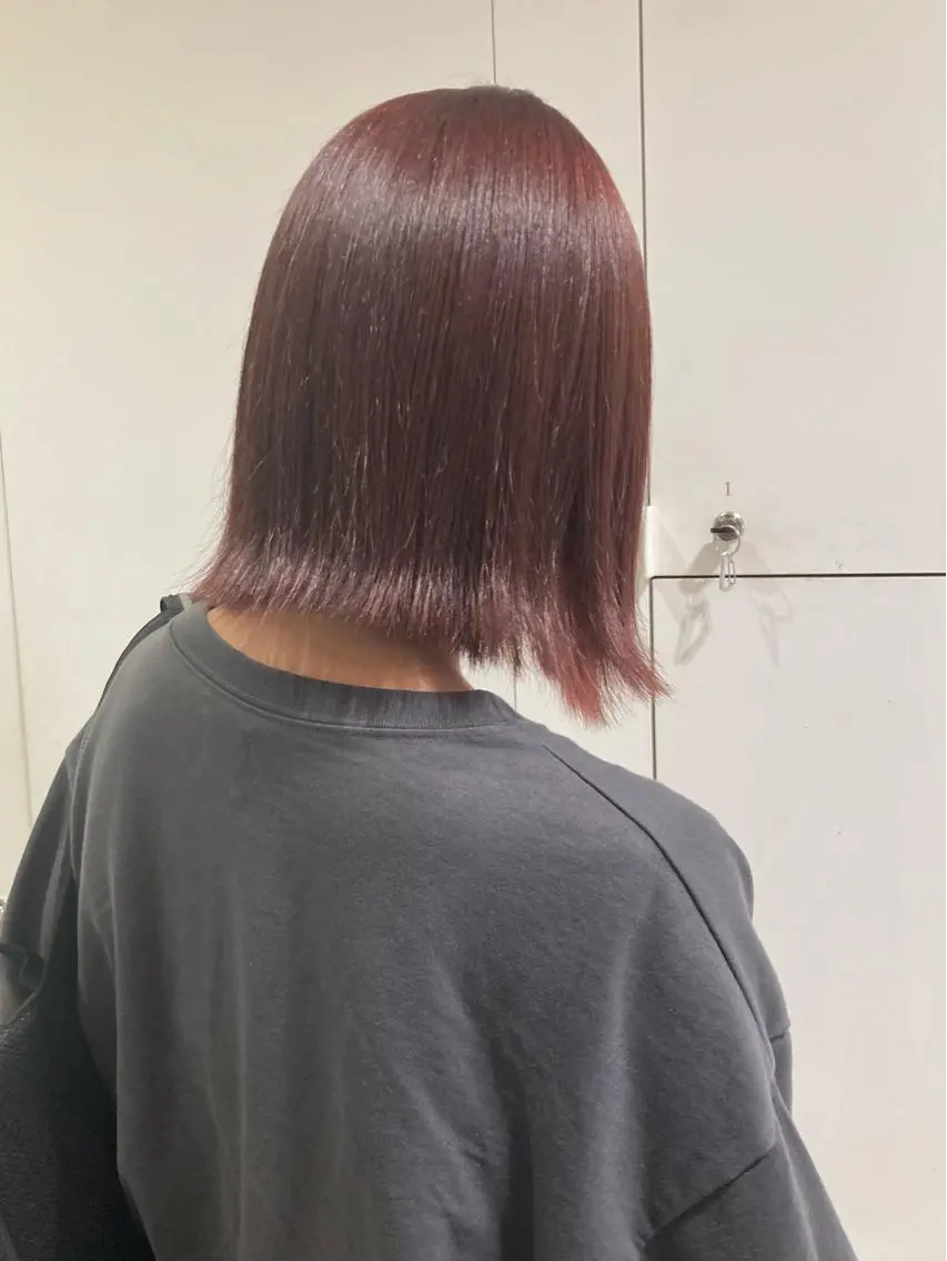 ミディアム カラー ベージュカラー ピンクカラー ピンクベージュ ヘアカラー 透明感カラー🫧 nanohaのヘアスタイル