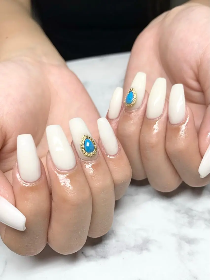 ロング ネイル 🦋Kiyomi. 🦋のネイルデザイン