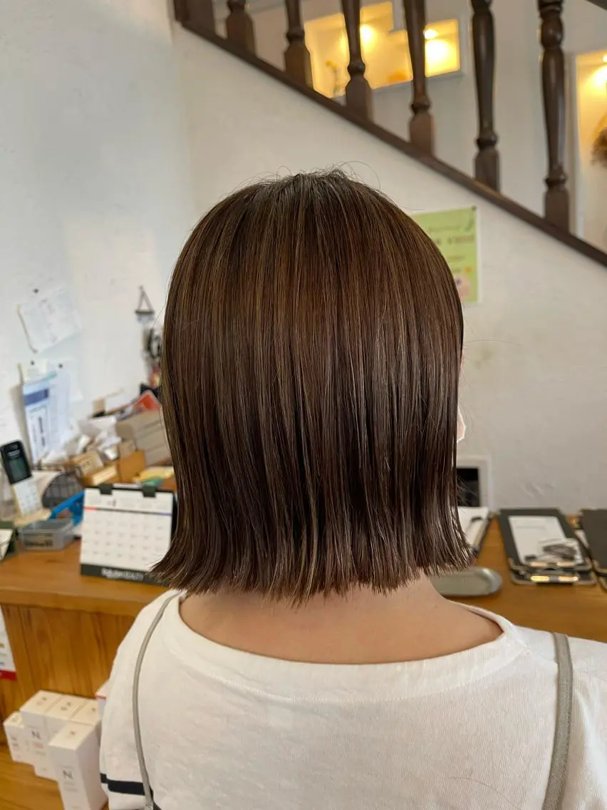 ショート カット ヘアカラー トリートメント 関根 沙季のヘアスタイル