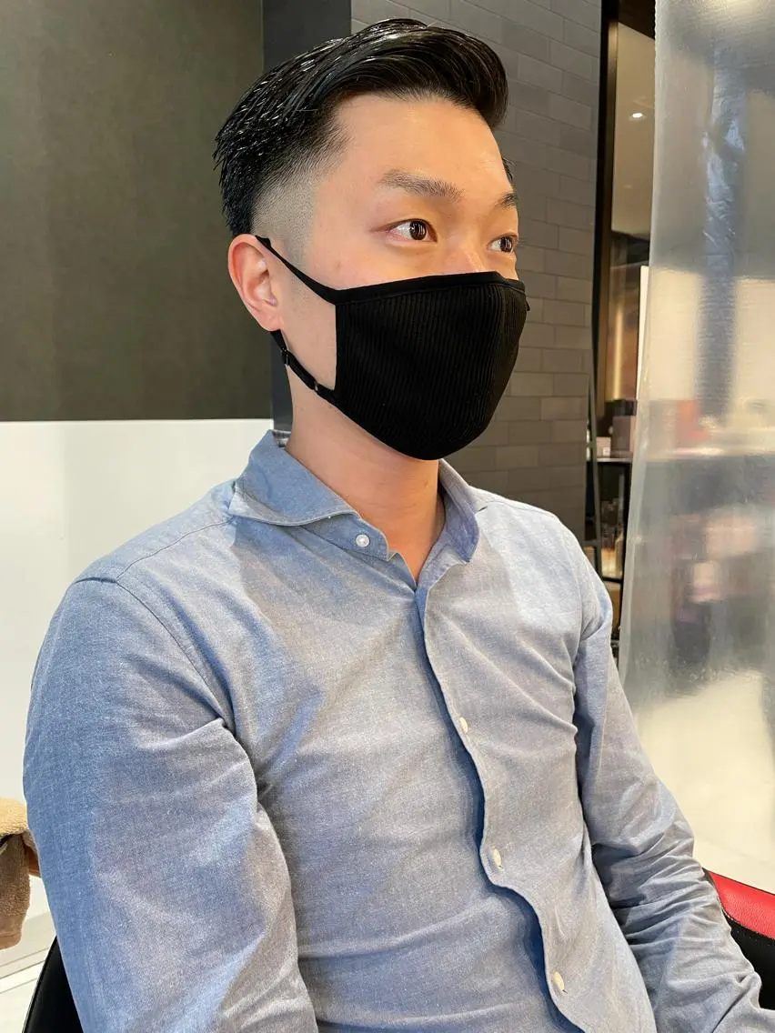 ショート メンズ フェードカット メンズヘア特化 崎田 成人のヘアスタイル