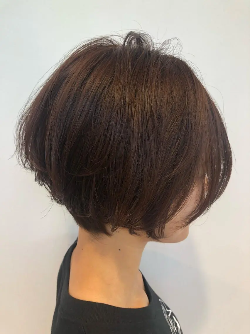 ショート 髪質改善 縮毛の達人 矢井由真のヘアスタイル