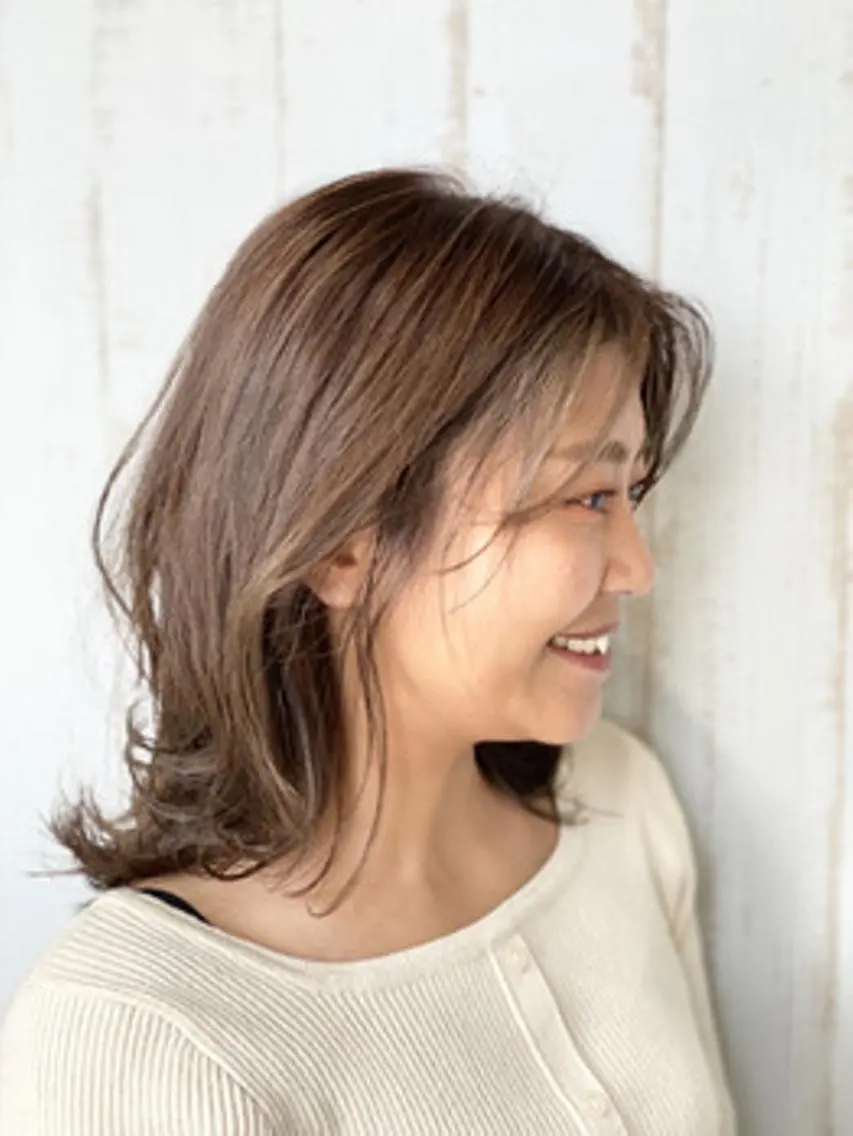 ロング カラー ヘアアレンジ 大阪レミーエクステ チビ編み込みのヘアスタイル