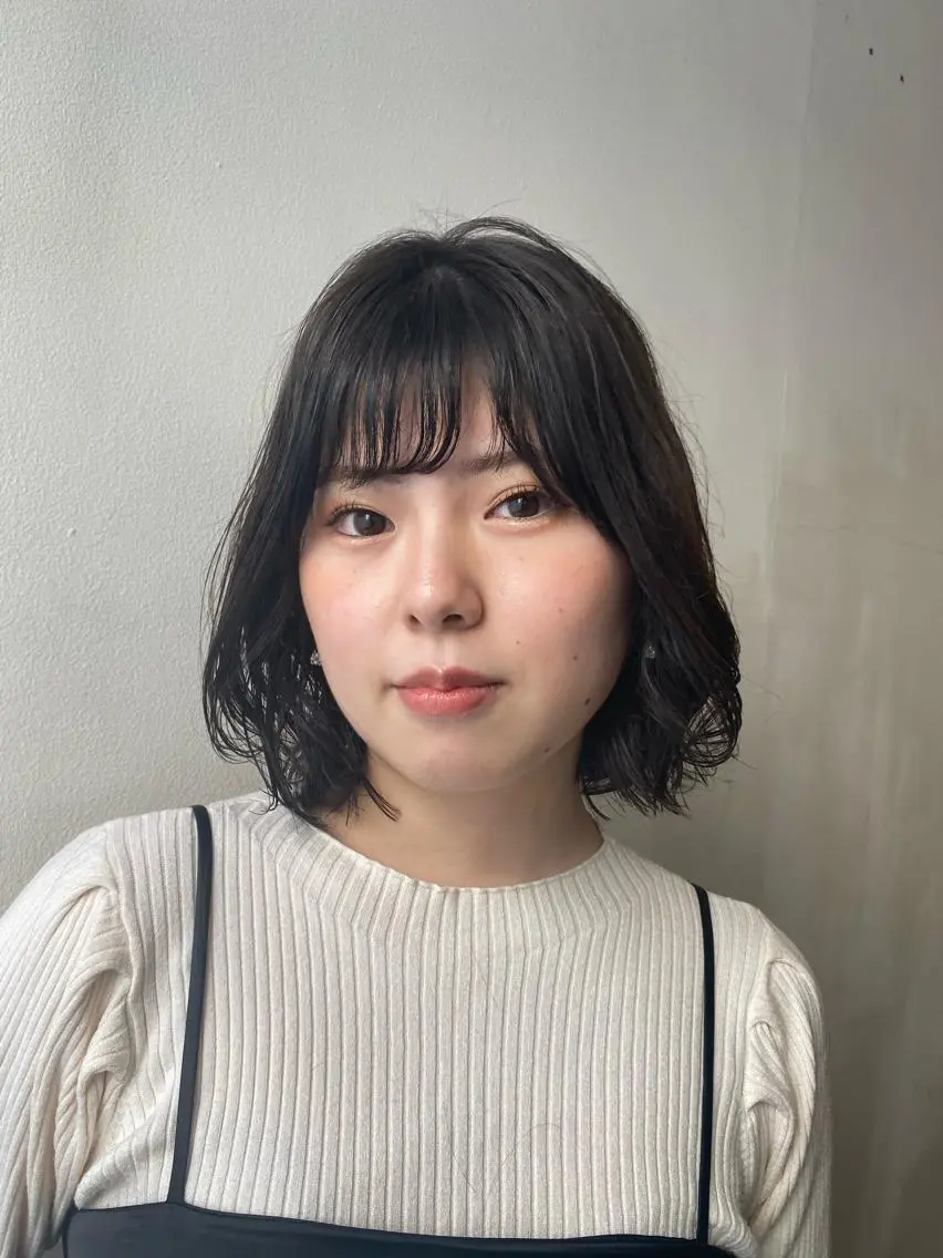 ミディアム カラー パーマ ミディアムパーマ 🌸透明感艶 カラー🌸Yuukiのヘアスタイル