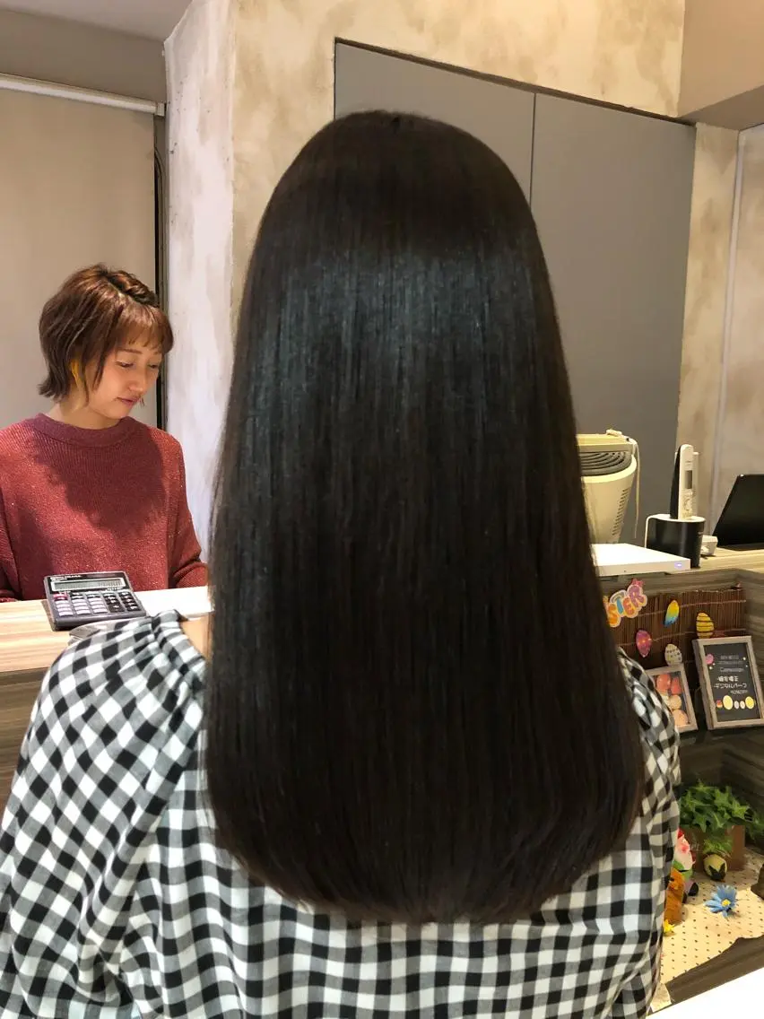 ロング トリートメント カット 縮毛矯正 トリートメント AI 高田馬場店のヘアスタイル