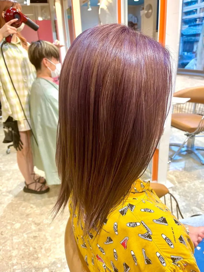 ミディアム カラー ヘアカラー うしだ かおるのヘアスタイル