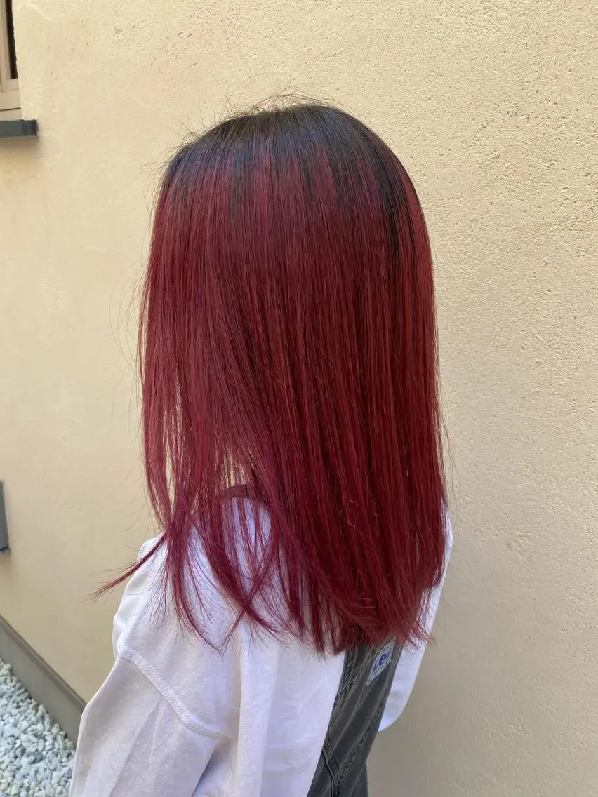 ロング カラー ピンクカラー Kojima 髪質改善ケアサロン*のヘアスタイル