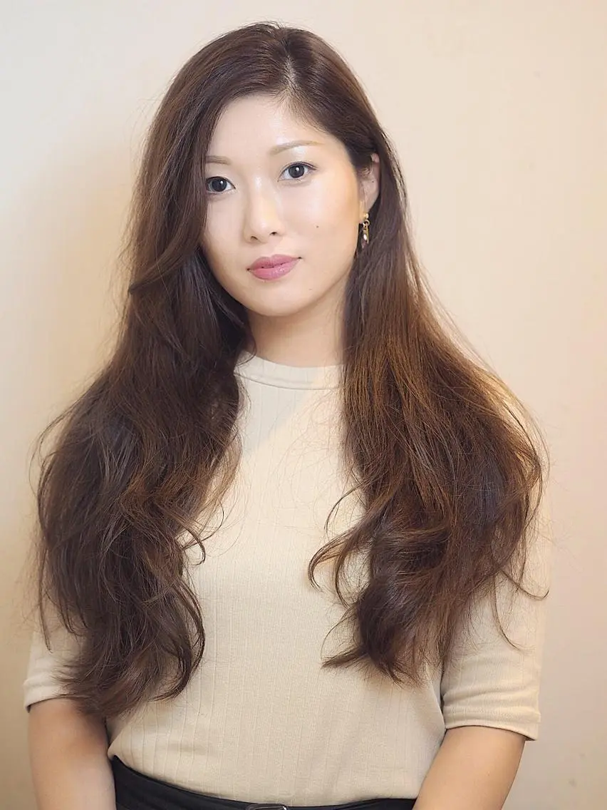 ロング カラー ヘアアレンジ 坂本 直樹のヘアスタイル