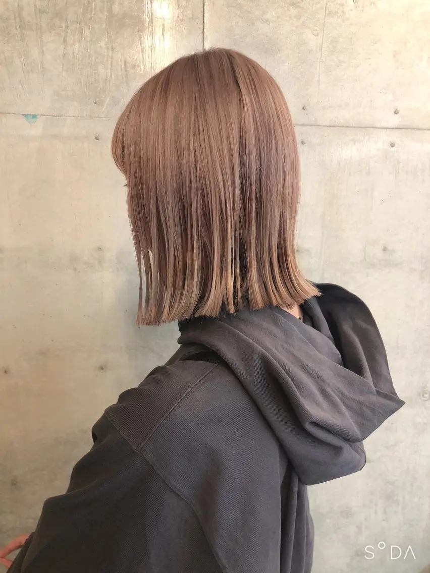 ミディアム カラー カット 縮毛矯正 トリートメント HIROKI ”博多 /ボブのヘアスタイル