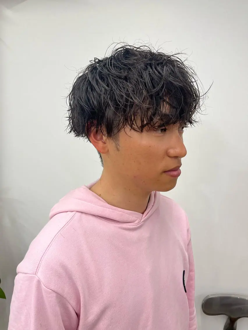 ショート カラー パーマ ヘアアレンジ メンズ ヘアカラー トリートメント 💎髪質改善特化💎 RUITOのヘアスタイル