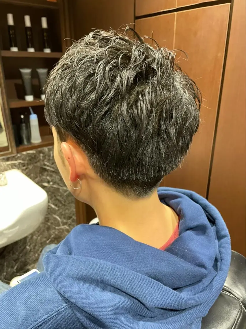 ショート メンズ 安田 遥のヘアスタイル