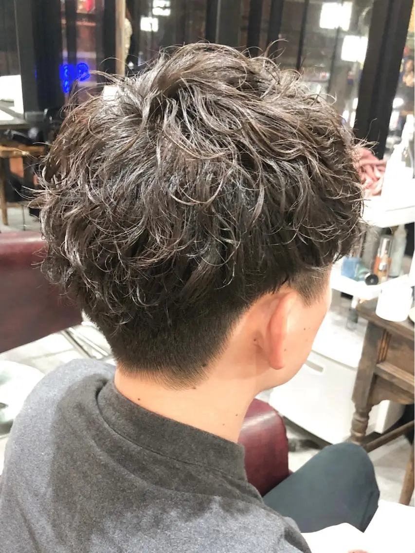 パーマ メンズ マッシュ メンズパーマ ツイストスパイラルパーマ スパイラルパーマ カット パーマ 水谷 俊一のヘアスタイル