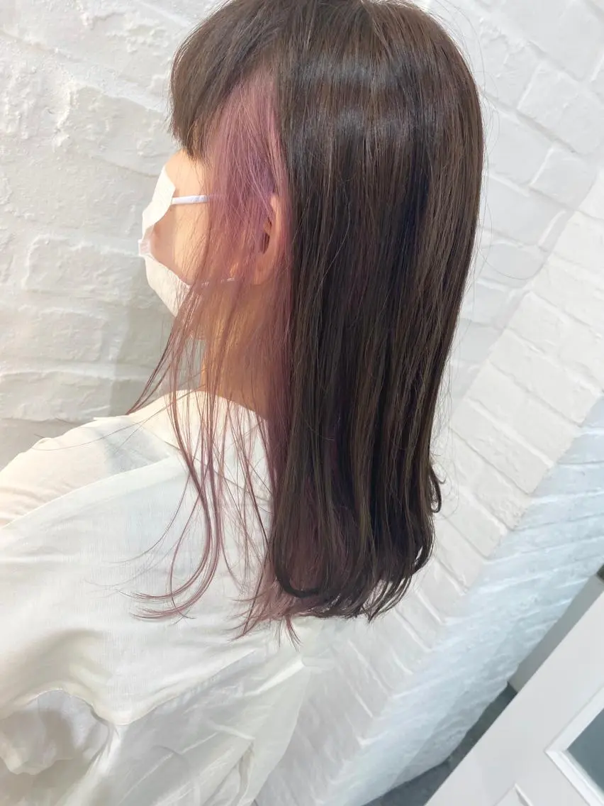 ロング ハイトーン/メンズ 水野翔太のヘアスタイル