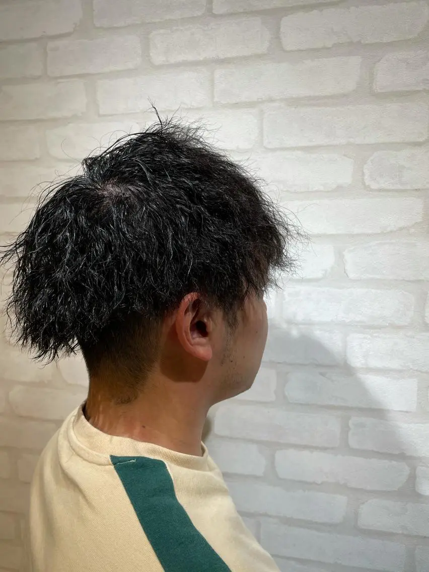 ミディアム パーマ メンズ カット パーマ トリートメント ヘッドスパ 🌞谷川 幸也🌞のヘアスタイル