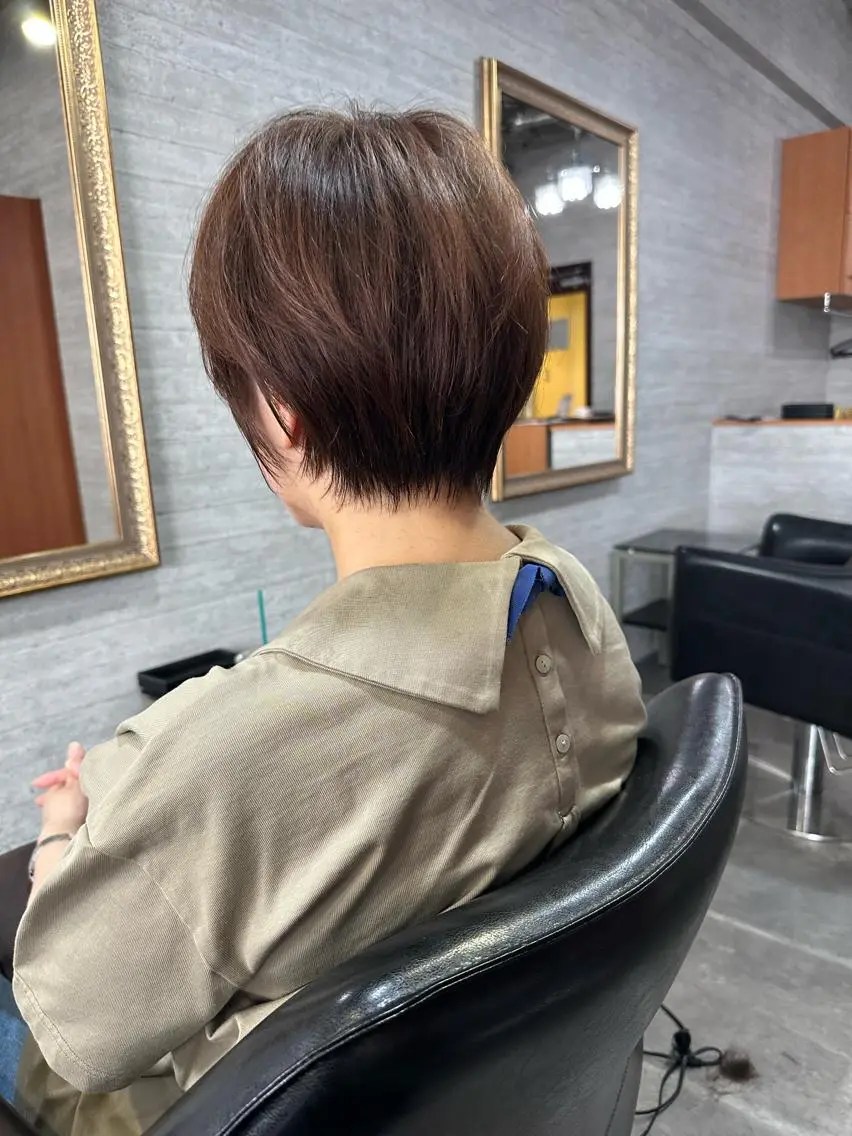 ショート カラー カット ヘアカラー ショート/レイヤー /札幌/小山内のヘアスタイル
