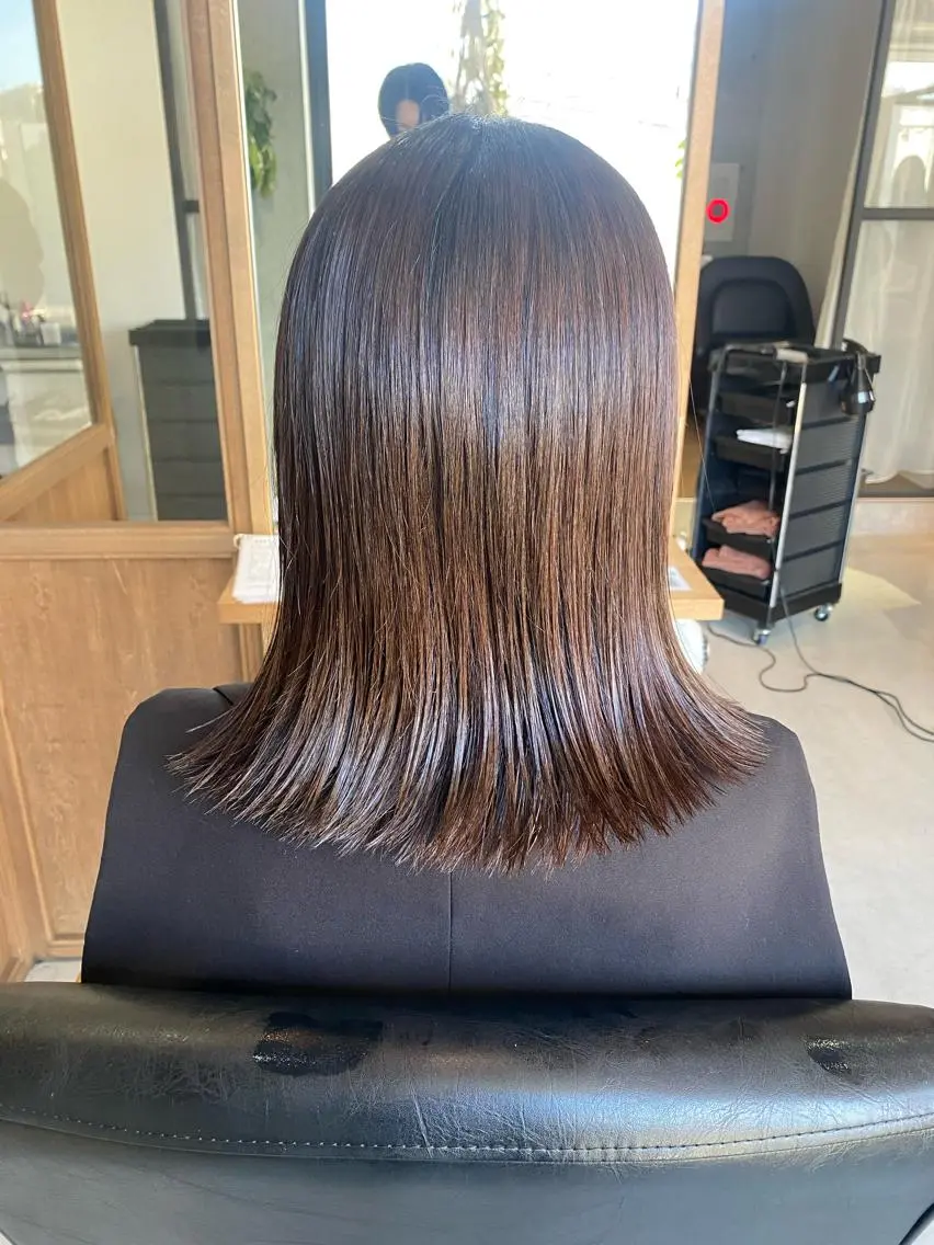 ミディアム カット FERIA池田 石田較貴のヘアスタイル