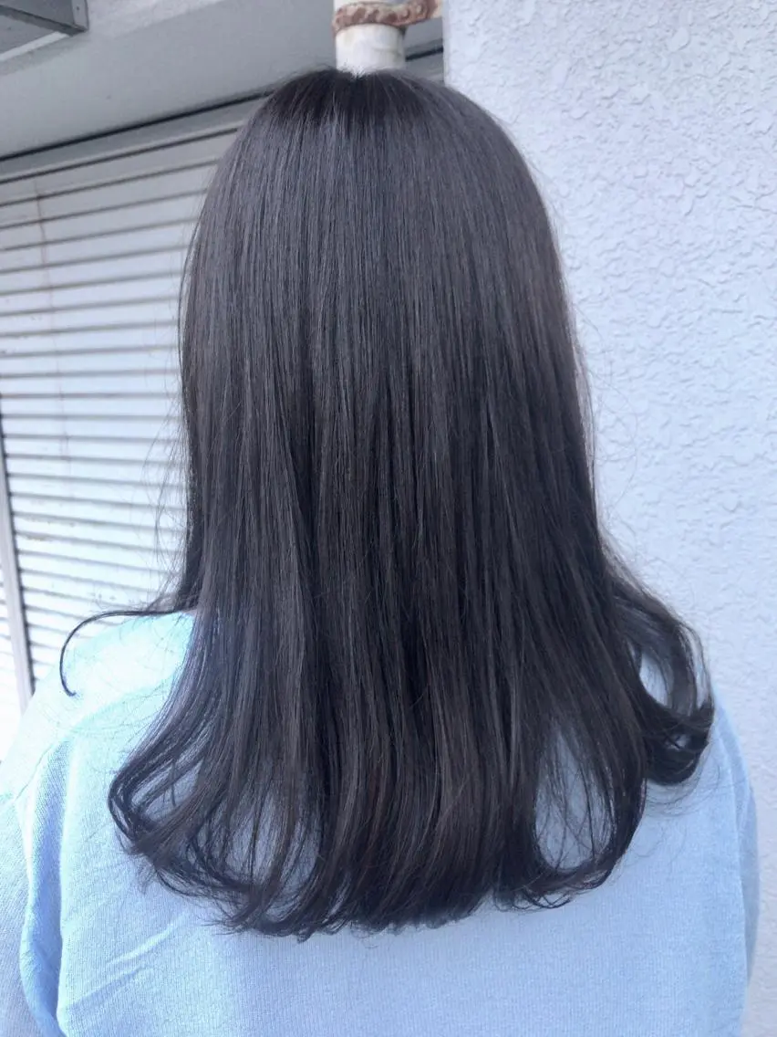 セミロング カラー レイヤーカット匠 イソザキノリユキのヘアスタイル