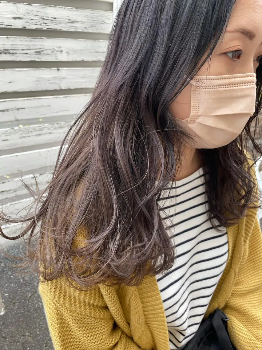 ロング カラー カット ヘアカラー トリートメント コレットヘアー 田中アヤノのヘアスタイル
