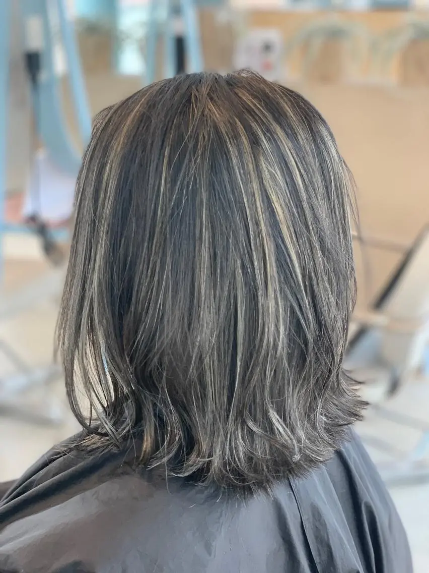 ミディアム カラー ヘアカラー トリートメント 北川 拓也のヘアスタイル