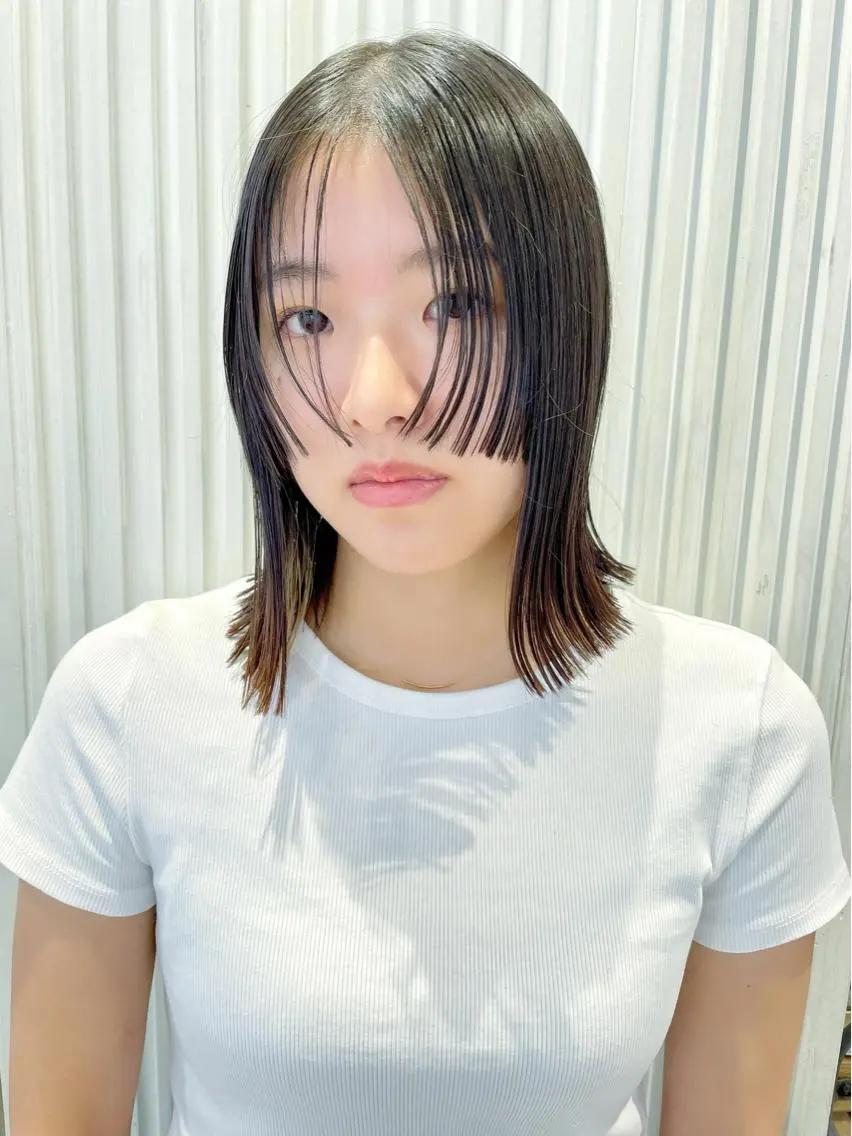 ミディアム カット haru/レイヤー/ ウルフのヘアスタイル