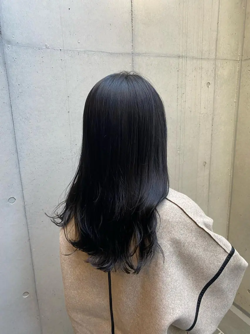 セミロング カラー ダークグレー ダークグレージュ グレージュ カット ヘアカラー トリートメント ✨透明感カラー✨ 🦖佐々木未来🦕のヘアスタイル