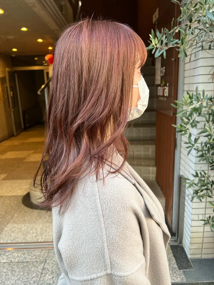 セミロング カット ヘアカラー トリートメント 韓国ヘア/レイヤー /透明感カラー❤️のヘアスタイル