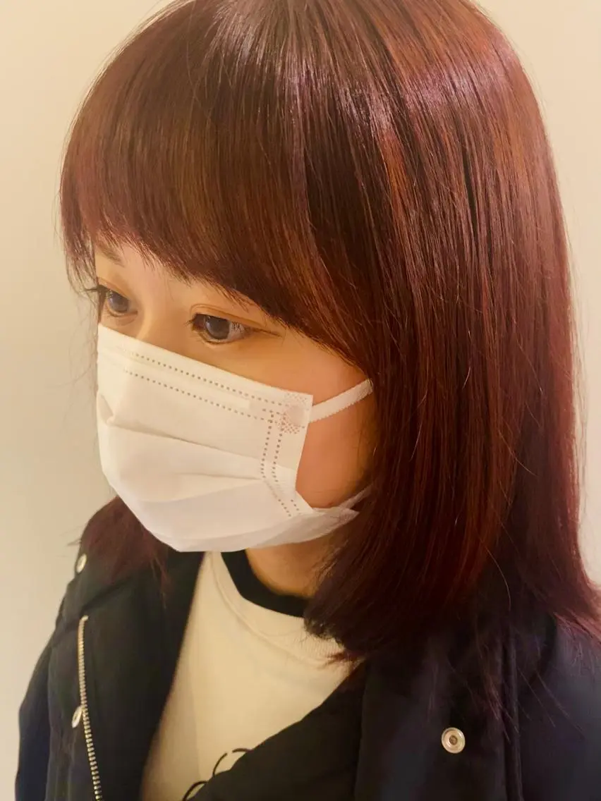 セミロング カラー ブリーチ ブラウンカラー CARICIA🌱 masaeのヘアスタイル