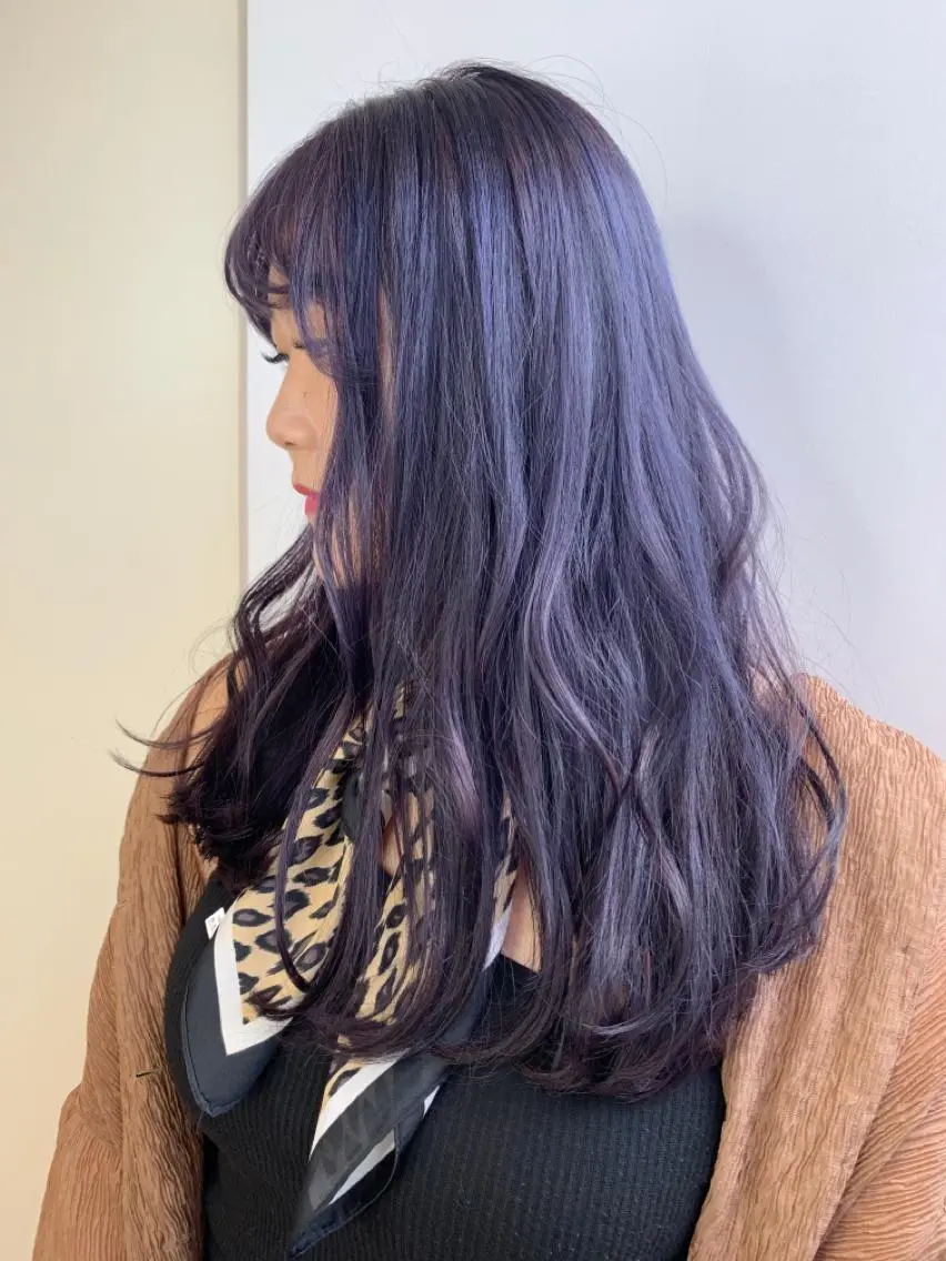 ロング カラー カット ヘアカラー インナーエクステ渋谷 🦋KAJIのヘアスタイル