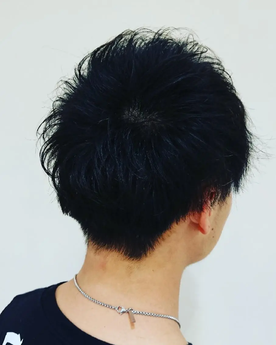 メンズ カラー パーマ ヘアアレンジ マッシュ ブリーチ/ヘアケア/ 艶髪/イギチハルのヘアスタイル