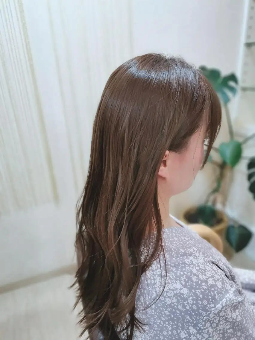 セミロング ツヤ髪ケアカラー✨ 中谷良成のヘアスタイル