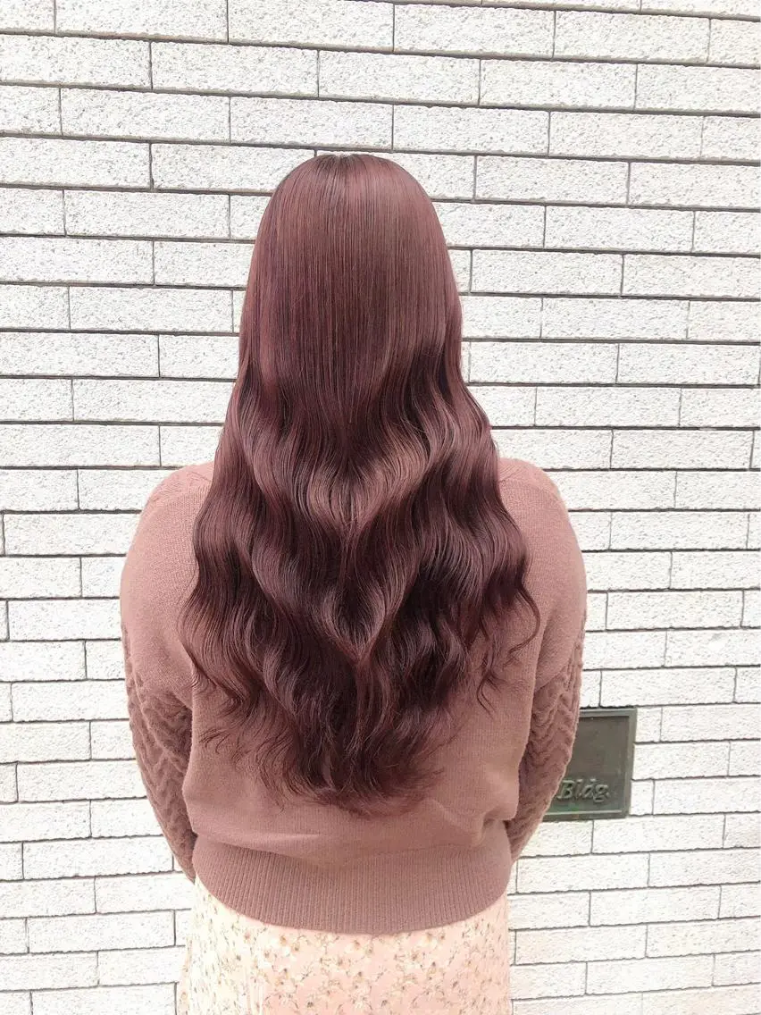 ロング カラー カット 縮毛矯正 トリートメント ‎🤍髪質改善‎🤍 レイヤーカット‎🤍のヘアスタイル