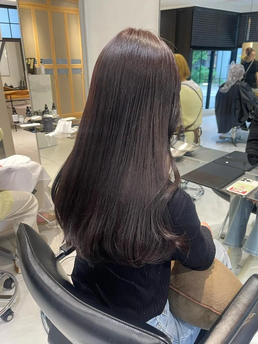 ロング カラー ラベンダーカラー ラベンダーグレー 透明感/レイヤー スタイル🤎mamiのヘアスタイル
