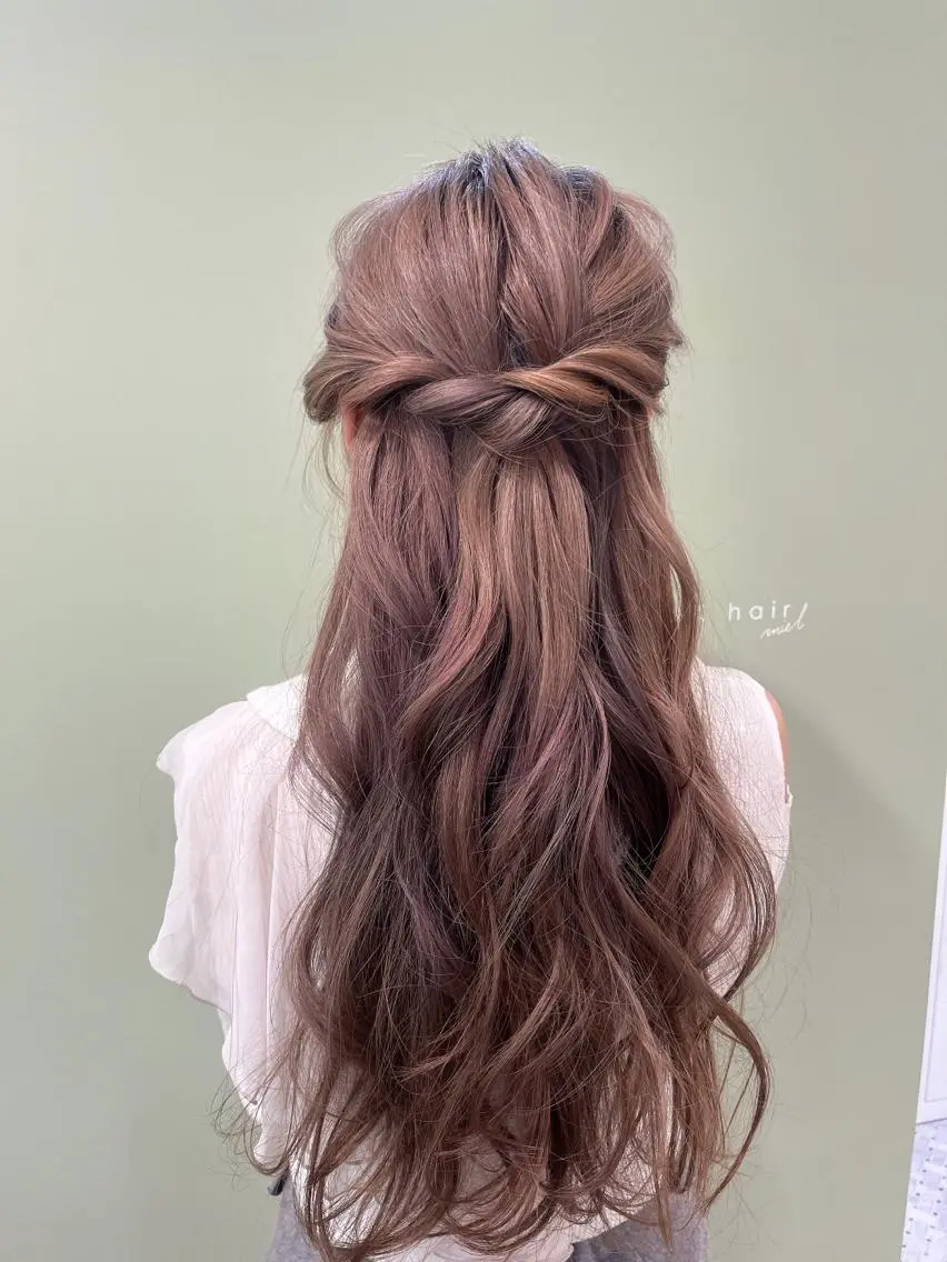 ロング ヘアアレンジ 髪質改善 makiuchiのヘアスタイル