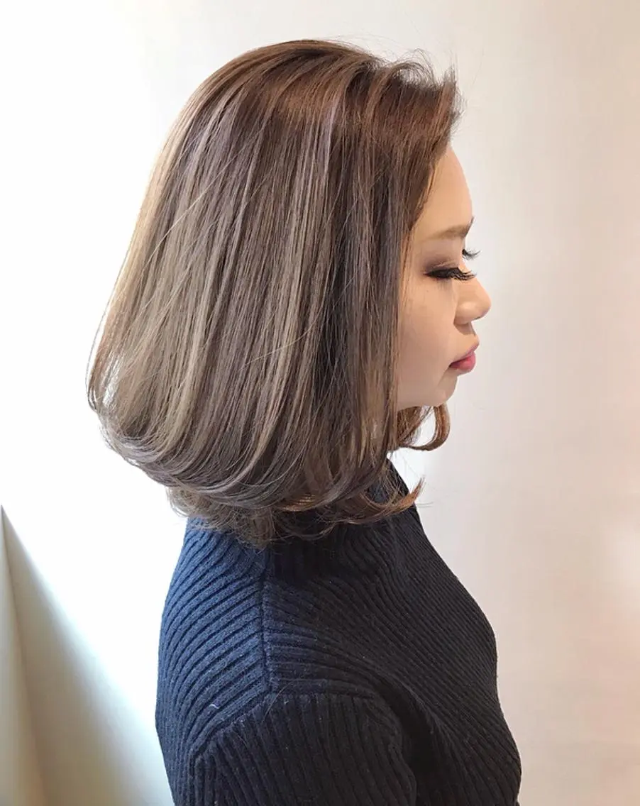 ミディアム カラー ヘアアレンジ カット ヘアカラー トリートメント ヘッドスパ 小林 佳祐のヘアスタイル